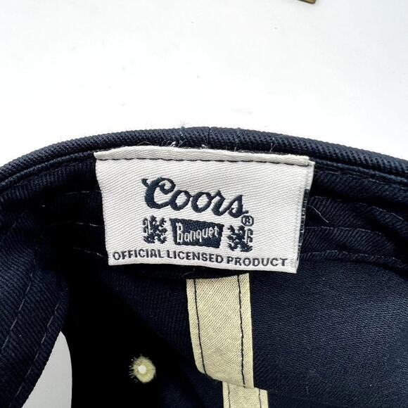 H3 Headwear Coors Banquet Baseball Hat Men OS Navy Blue Adjustable Cap Beer - Picture 3 of 11